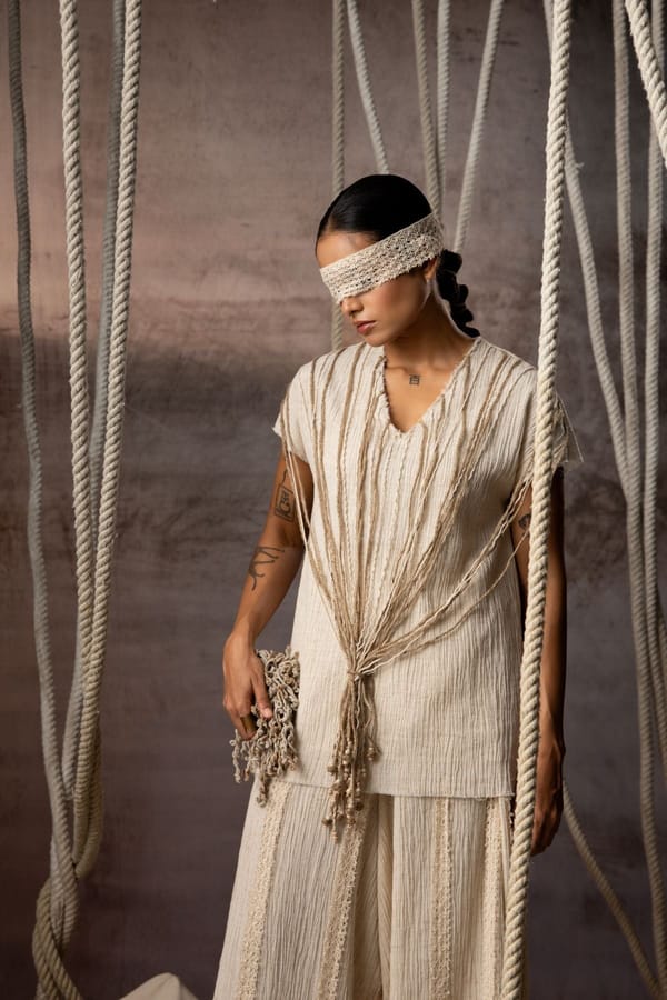 Crushed Jute-Rope Top — Kritika Murarka