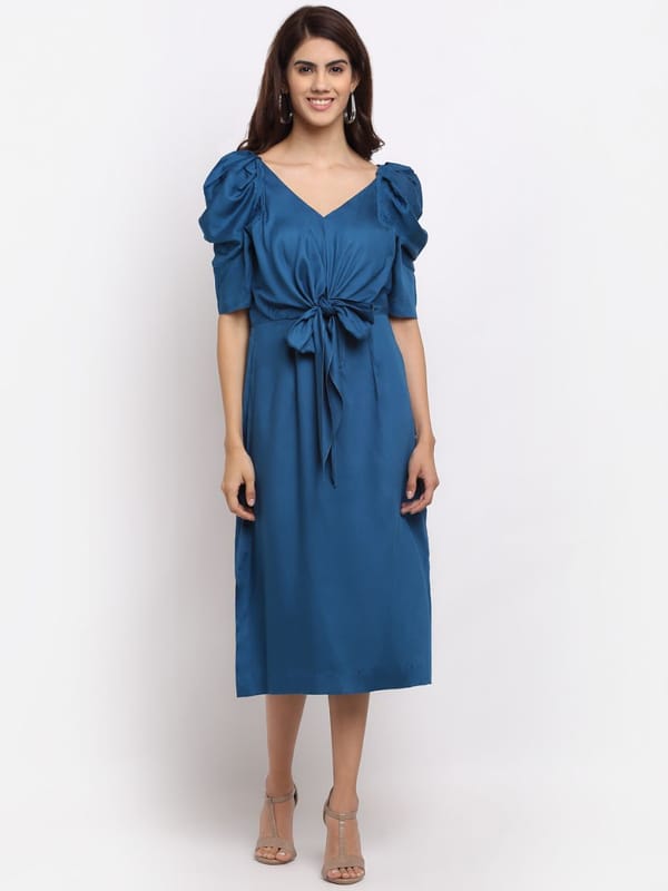 Viola Tencel Knot Dress — EWOKE STUDIO