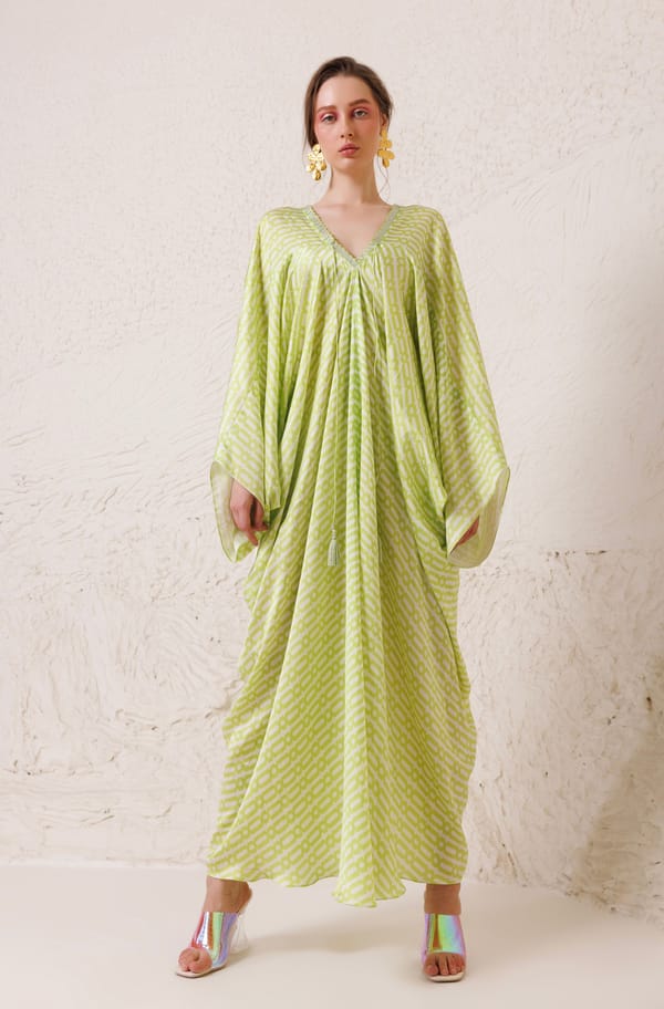 Lush Green Kaftan — Chhaya Mehrotra