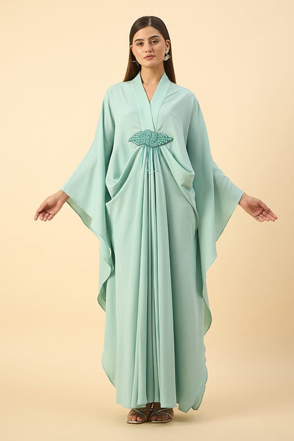 Aqua Kaftan Pant Set — Aakaar