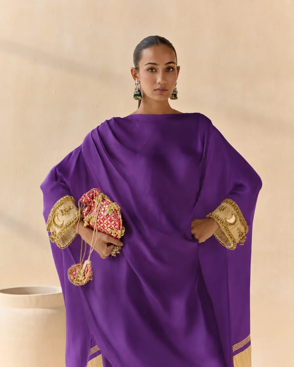 Noor Shwet Draped Set Co-ord Top — 5 Elements