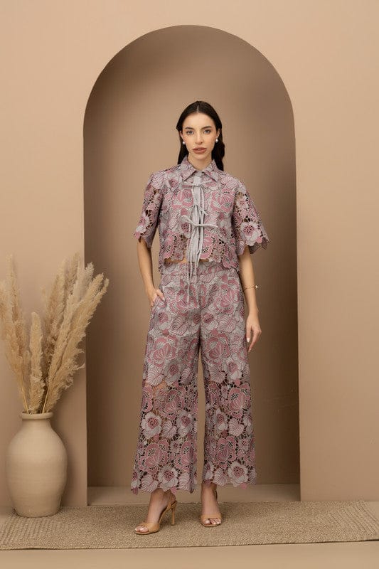 Bella Crop Shirt & Pants Set — Rhe-Ana