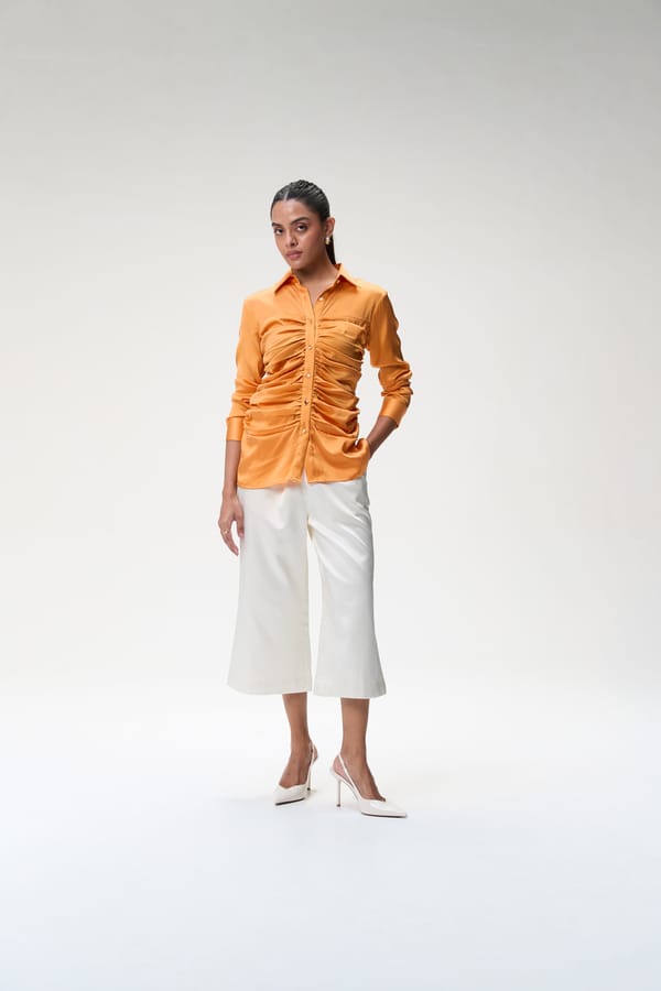 Coral Bustier Shirt — Tara & I