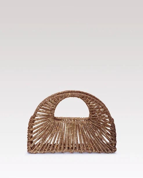 Daphne D Cut Gold  Bag — Forever Noor
