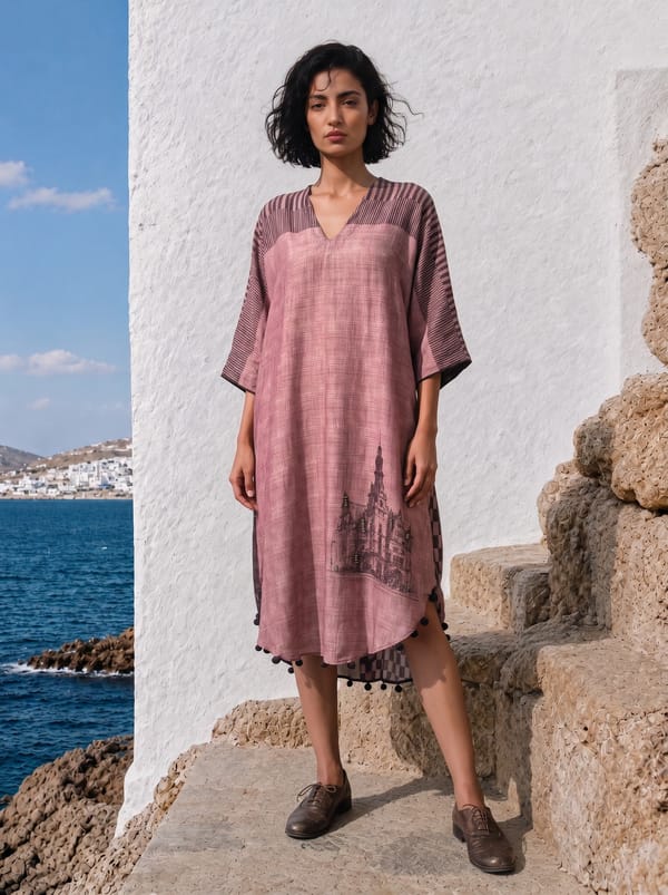 Pink Aura Dress — Basil Leaf