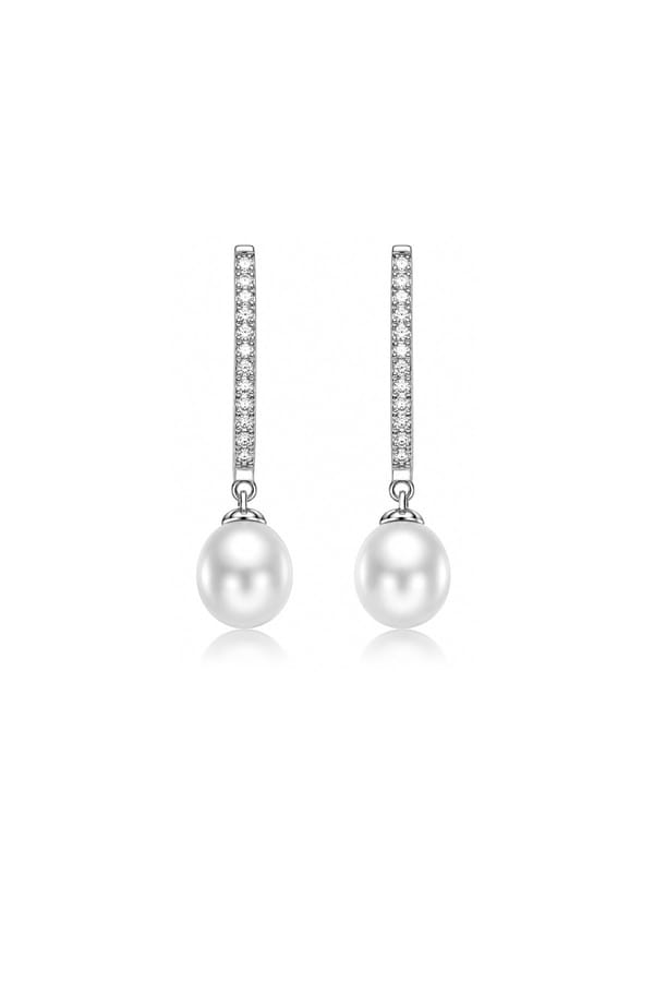 Exquisite Dangling Pearl Drop Earrings — Miss Jo