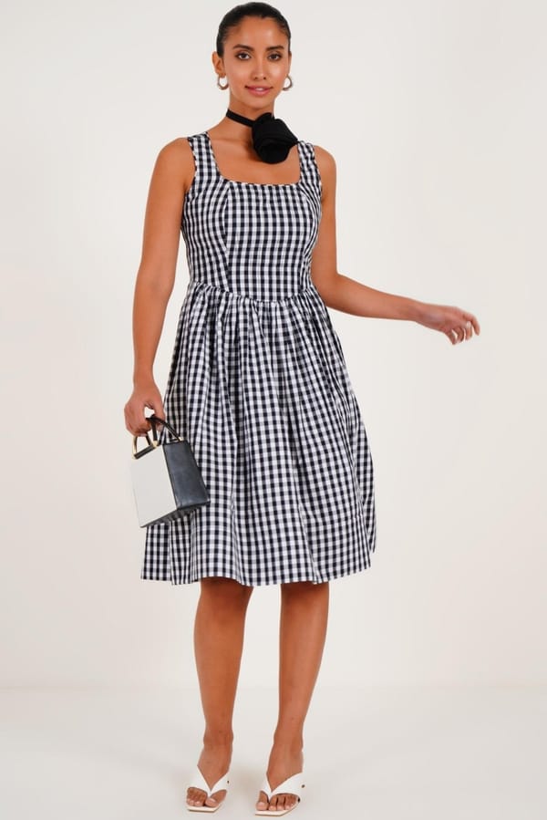 Madison gingham dress — Western Era