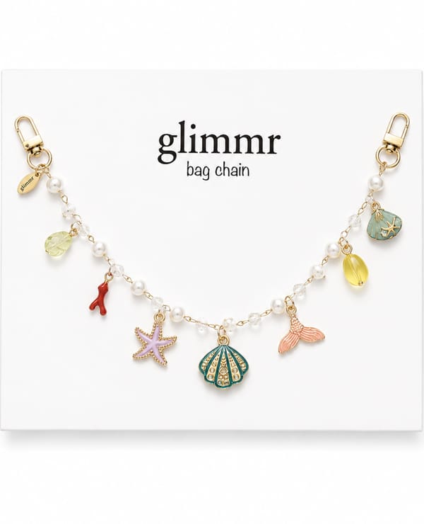 Glimmr Coral Cove Bag Chain — Glimmr