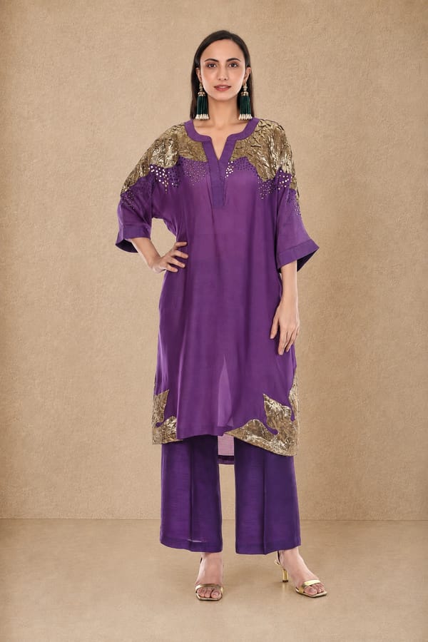 Meher Co-ord Set Purple — Rivoshia