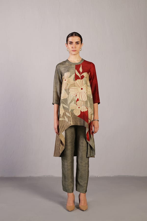 Botanica Wine & Grey Co-Ord Set — CLOS