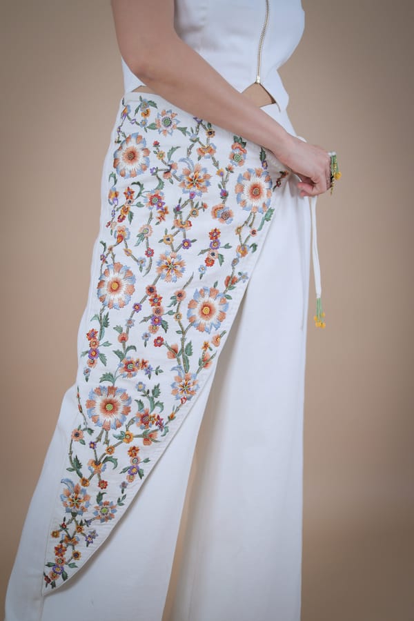 Marrakesh embroidered denim pants — HEADSTRONG