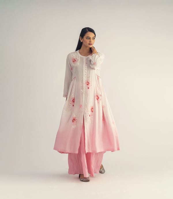 Floral Ombre Kurta — Kyra