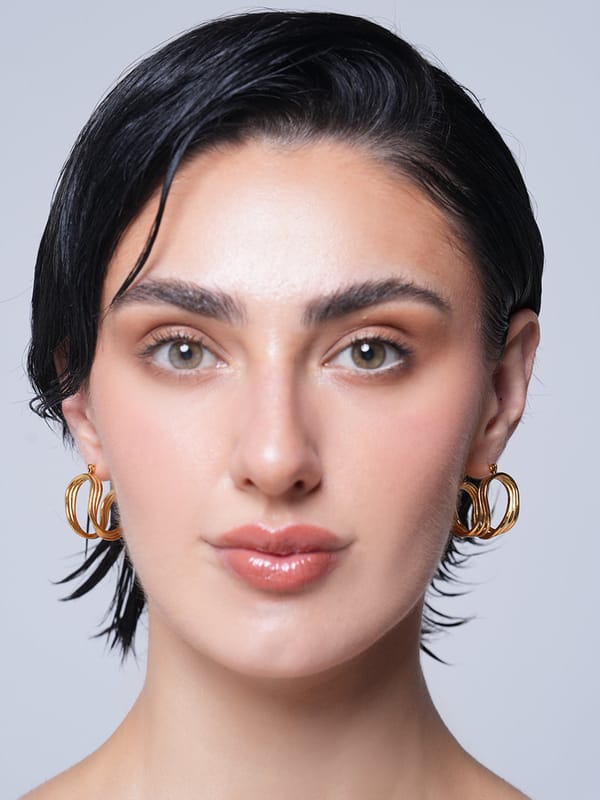 Twisted Hollow Stainless Steel Earrings — Cao Jewellery