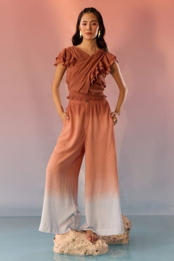 Sky and Sand Frill Top — Western Era
