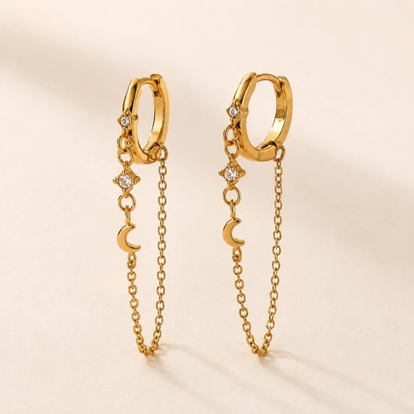 Night Sky Huggies Earrings — Nam Jewels