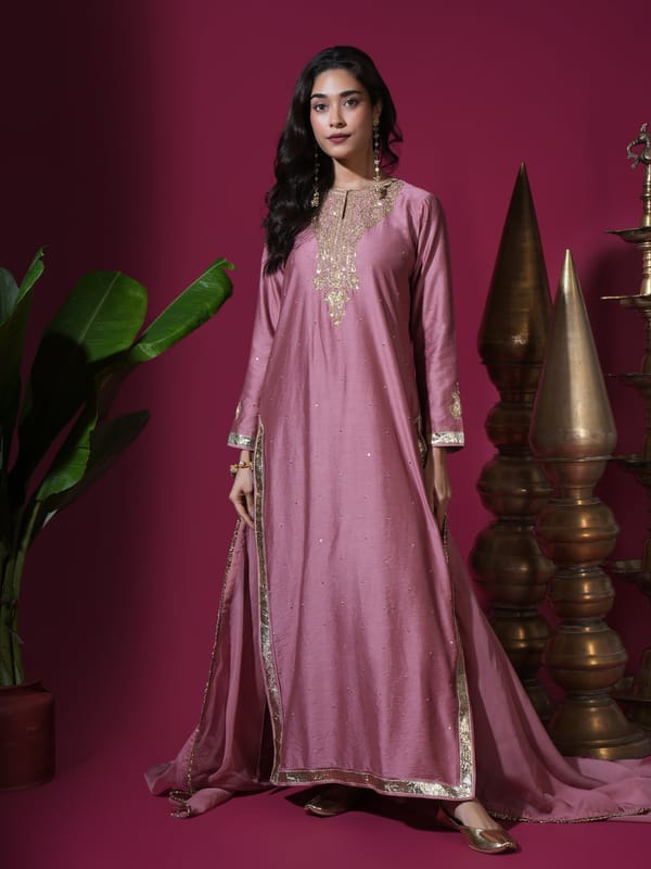 Rose Kaftan Kurta Set — KOMAL SHAH