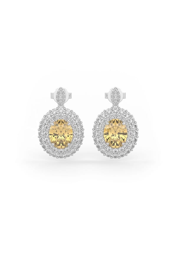 Yellow Twilight Sparkle Statement Earrings — Miss Jo