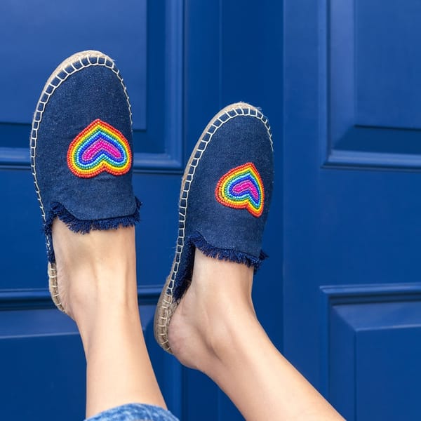 HeartBeat Espadrilles Dark Denim — PARI PARI