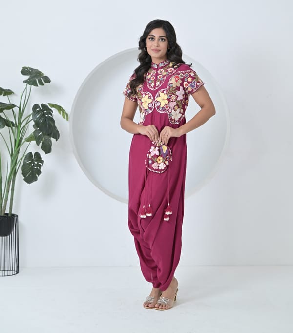Botanical Small Flower Linen Jumpsuit — RUCHIKA MALLIKA LABEL