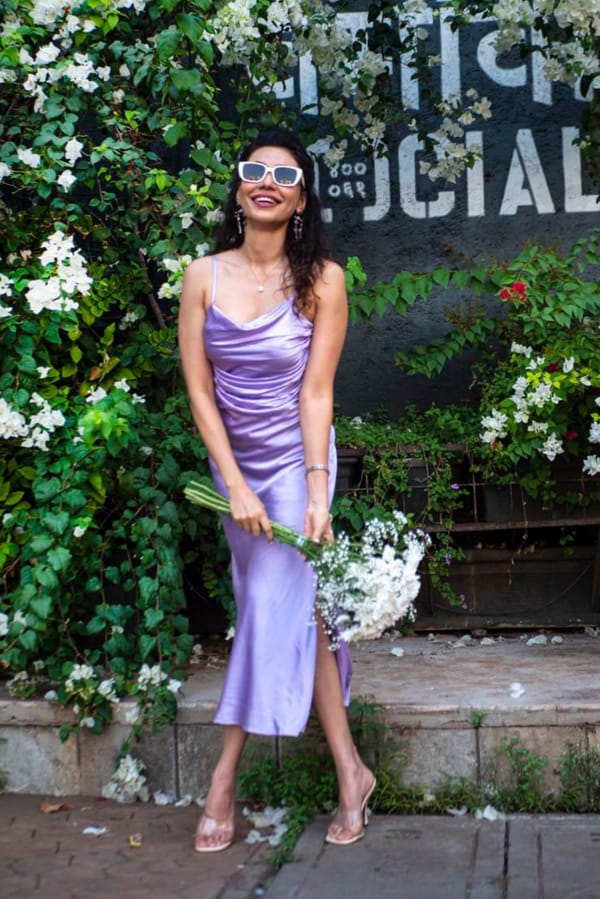 Cowl Midi Dress — Julo
