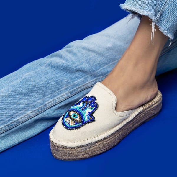Hamsa Espadrilles Platforms — PARI PARI