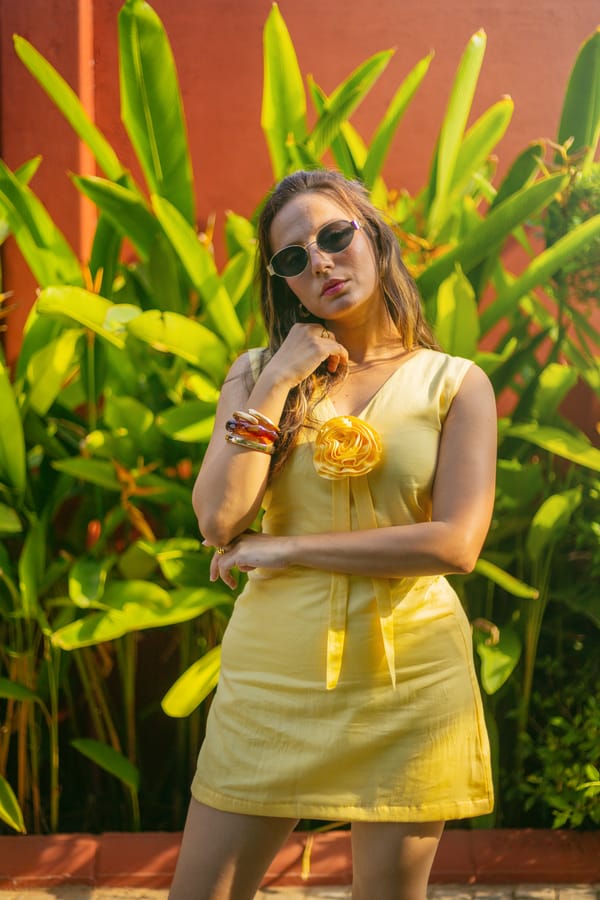 Lemon Sorbet Short Dress — SAJKE