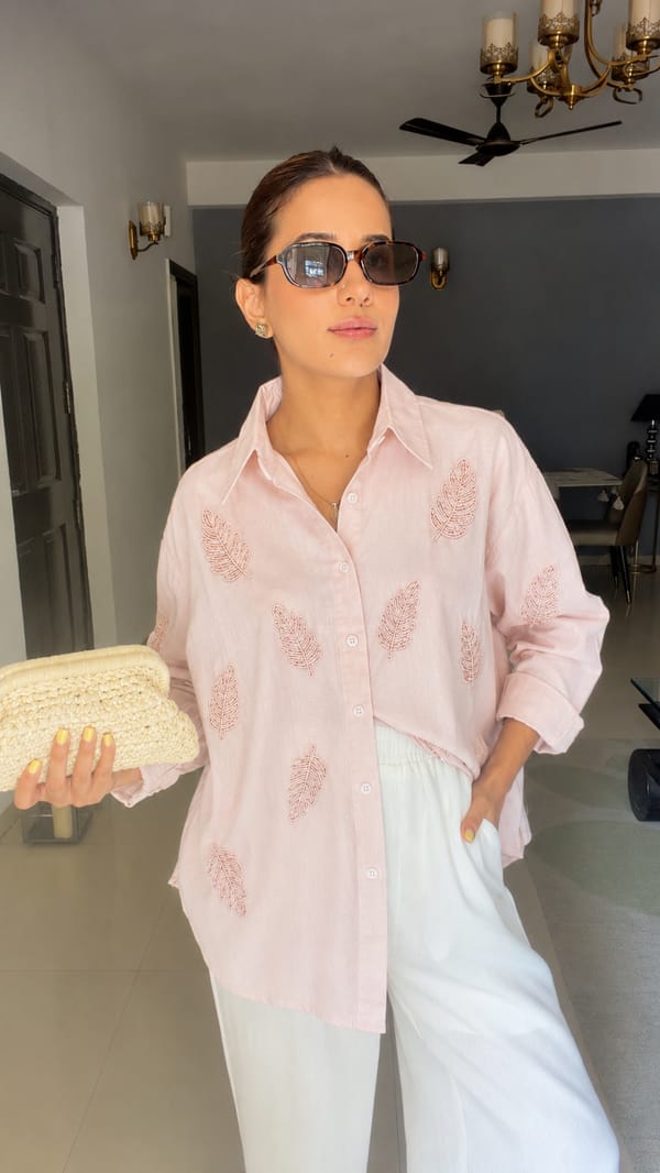 Women's Cotton Embroidered Shirt — CLOSET AFFAIR