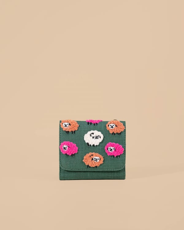 Sheep Phone Sling & Wallet — DESI DRAMA QUEEN