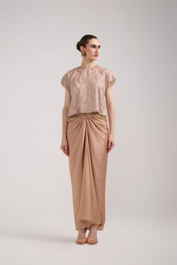 Sequin Knotted Skirt Set — Label IRIS