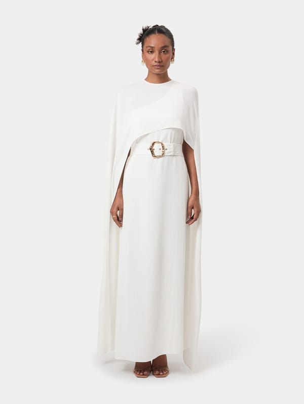 Alaia Draped Overlay Gown — Beyond