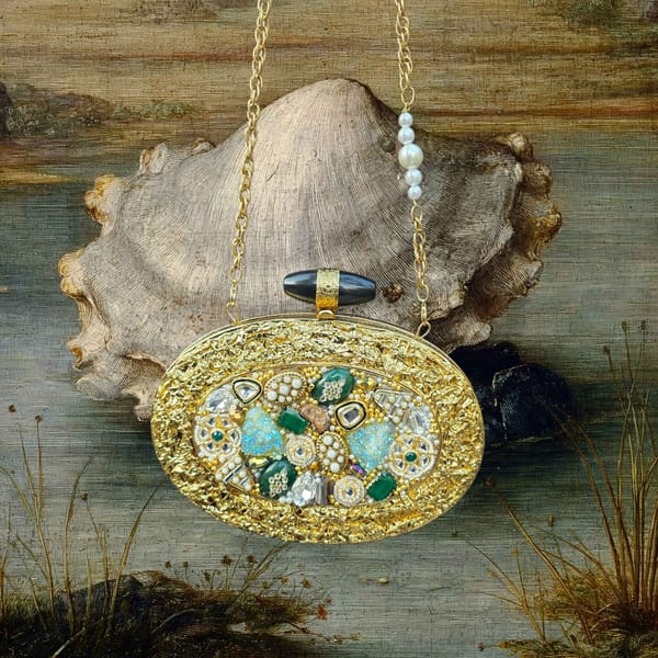 Mosaic With Pearl And Kundan Bag — Adwita