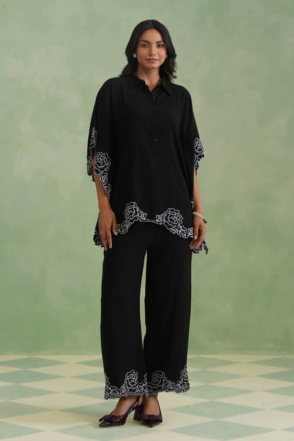Bloom Kaftaan Co-Ord Set — KORAH STITCH