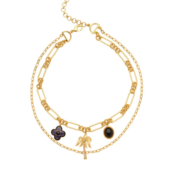 Palm Flore Layered Necklace — Azga