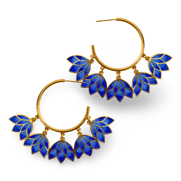Statement lotus hoops — Aditi Bhatt