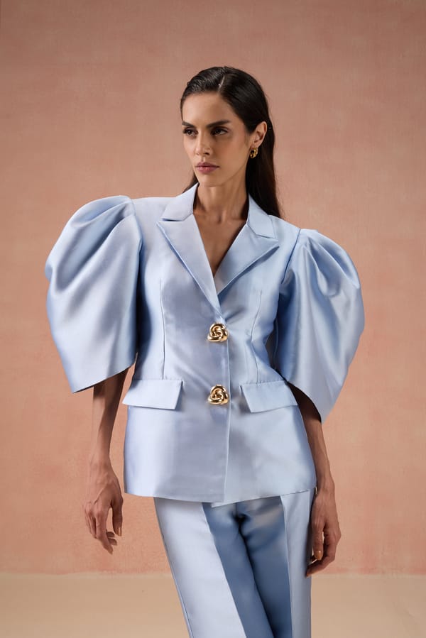 Ice Blue Blazer Set — Label IRIS