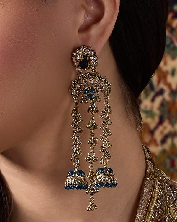 Neel Bagh Earrings — Trinkets by Qunic