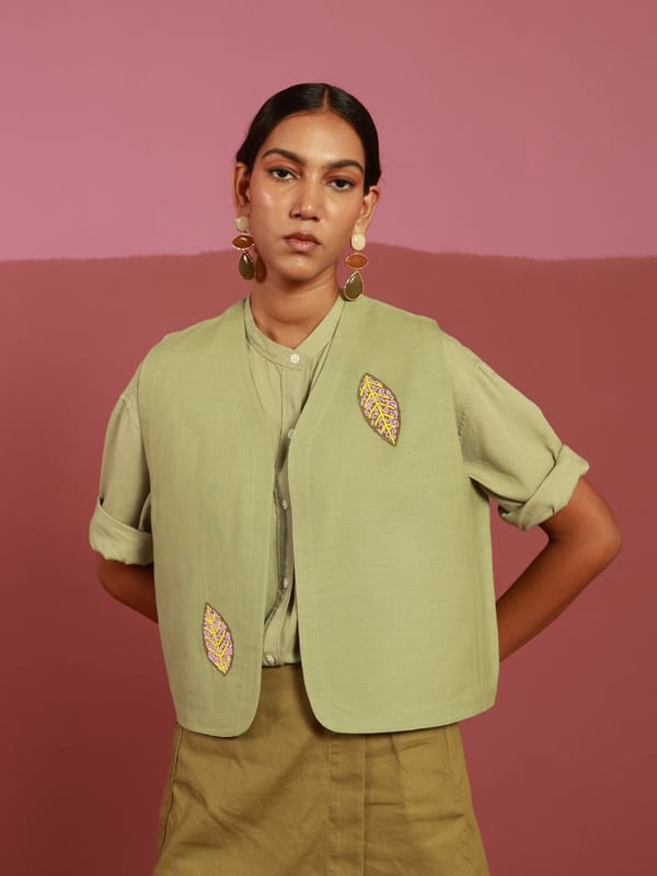 Leaf it On Gilet — Winglore Studio