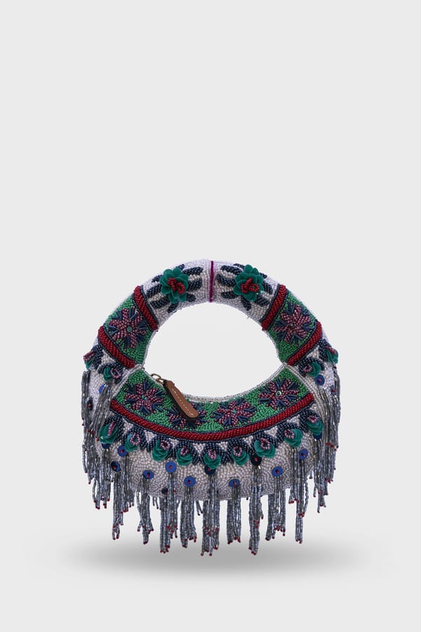Midnight Cascade Mini Beaded Bag — Versuhz India