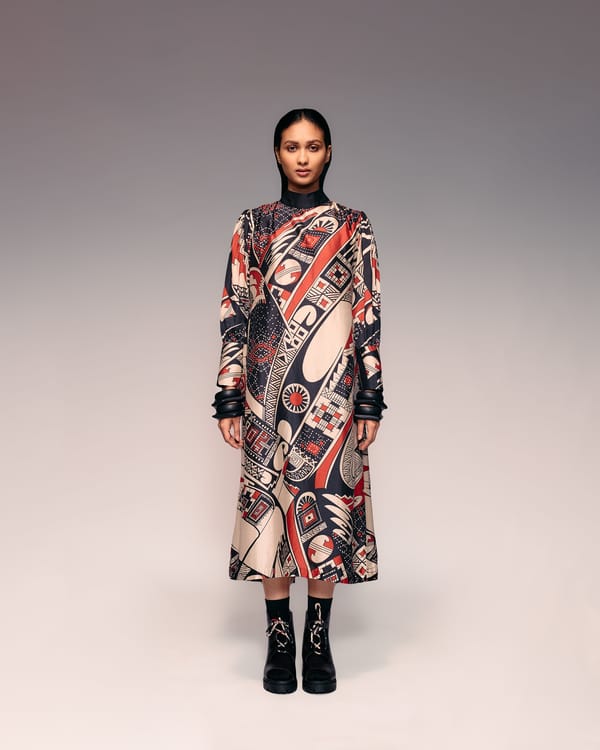 Print Silk Midi — Kritika Murarka