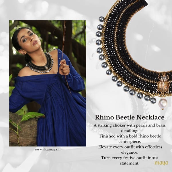 Rhino Beetle Collar — Maya