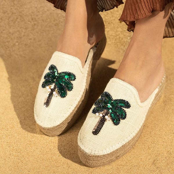 Coco Off white Espadrilles Platform — PARI PARI