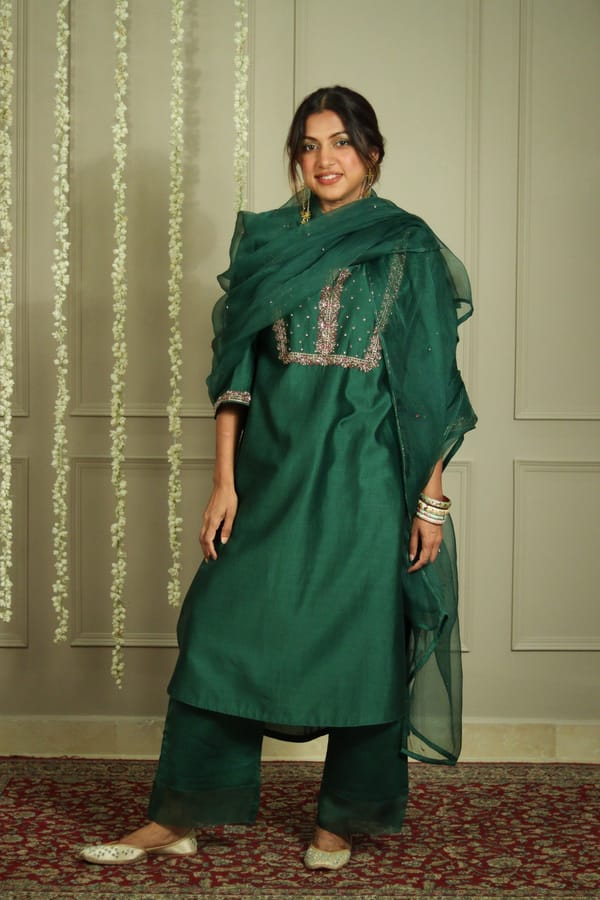 Farah Tunic Set with Dupatta — HEADSTRONG