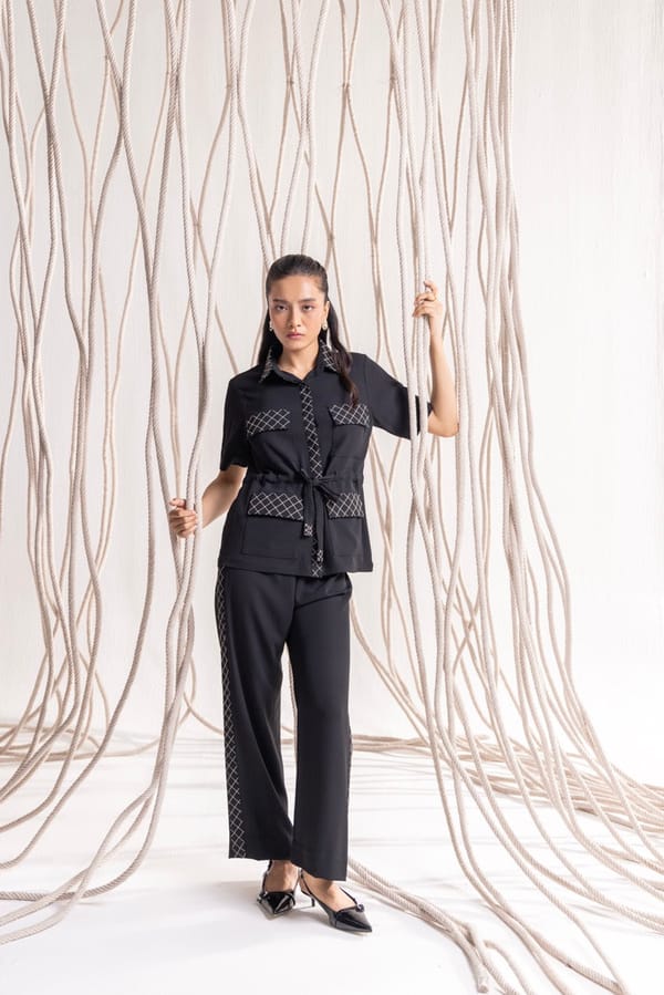 Black Four Pocket Set — Shivya K
