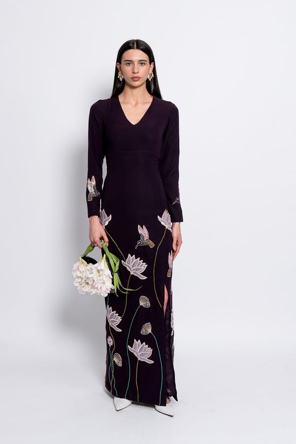 Burgundy Starlight Gown — Love Kiki