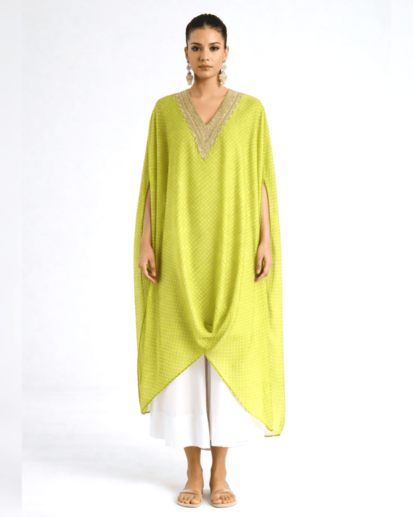 Mixology Bandhej Kurta Set-(V-Neck) — Mayura Kumar