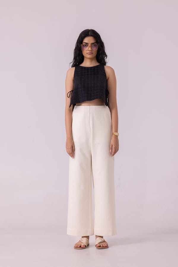 Smith Handwoven Denim Pants — The Summer House