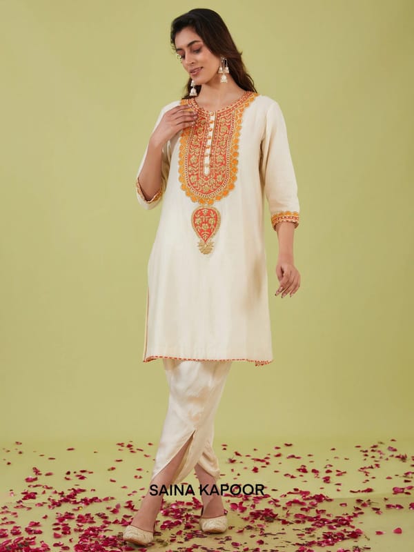 Short Kurta with Samosa Pant — SAINA KAPOOR