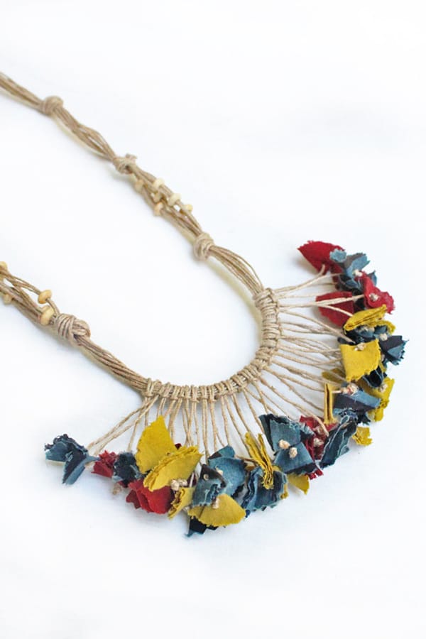 Textile Tassel Necklace - 10 — Vraj Bhoomi