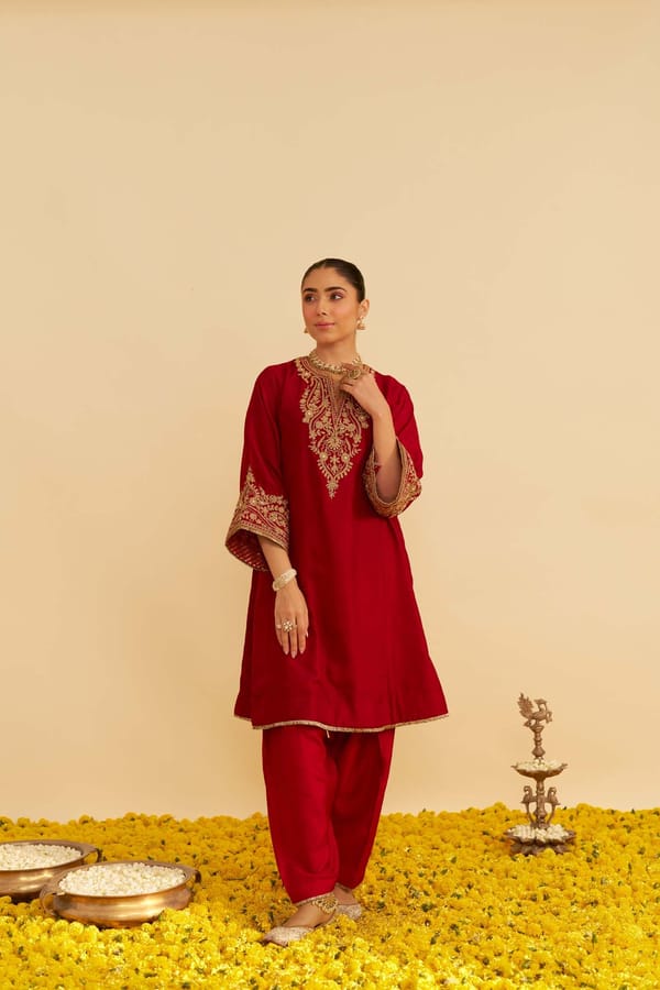 Marwa - Short Chauga With Salwar — Sheetal Batra