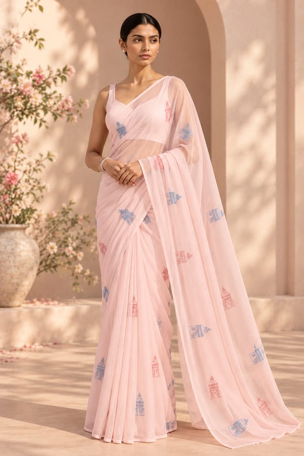 Chikankari Saree � Lucknow — Orthodox
